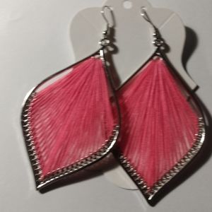 Pink earrings
